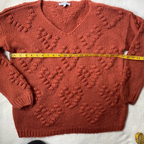 Heart Pom Pom Chunky Knit Sweater Favlux L - Picture 4 of 6